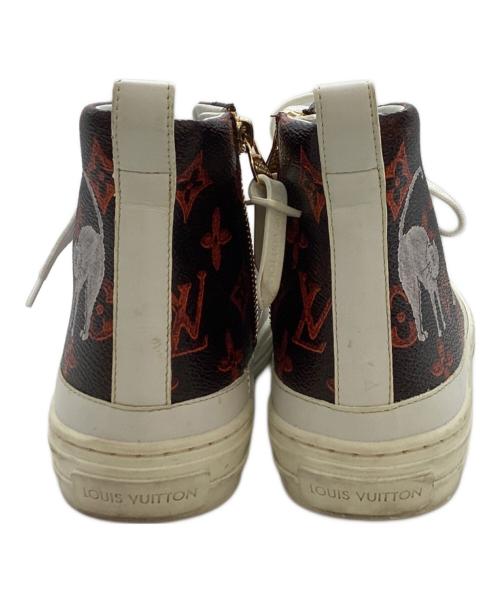 LOUIS VUITTON（ルイ ヴィトン）LOUIS VUITTON Catogram Stellar Sneaker / キャットグラム ステラー スニーカー / CL 0198 ステラーライン / モノグラムキャット　イタリア製 ブラック サイズ:35 1/2の古着・服飾アイテム