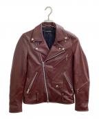 JACKROSEジャックローズ）の古着「ライダースジャケット / 274702J」｜レッド