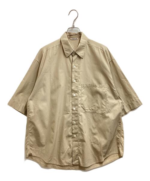 AURALEE（オーラリー）AURALEE (オーラリー) WASHED FINX TWILL HALF SLEEVED BIG SHIRTS A8SS03TN ベージュ サイズ:4の古着・服飾アイテム