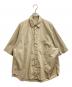 AURALEE（オーラリー）の古着「WASHED FINX TWILL HALF SLEEVED BIG SHIRTS A8SS03TN」｜ベージュ