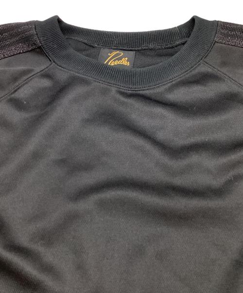 Needles（ニードルズ）Needles (ニードルズ) STUDIOUS (ステュディオス) 別注 Track Crew Neck Shirt Poly Smooth  トラッククルーネックシャツ / NS1530 / 24SS ブラック サイズ:Lの古着・服飾アイテム
