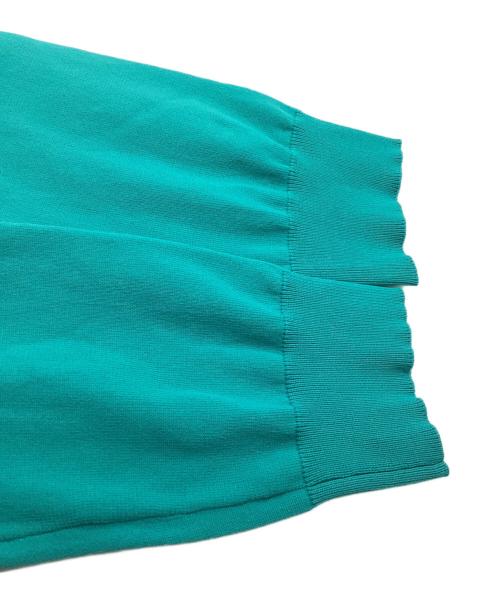 CABAN（キャバン）CABAN (キャバン) ファインポリエステル ハーフスリーブポケットカーディガン ターコイズ サイズ:Freeの古着・服飾アイテム