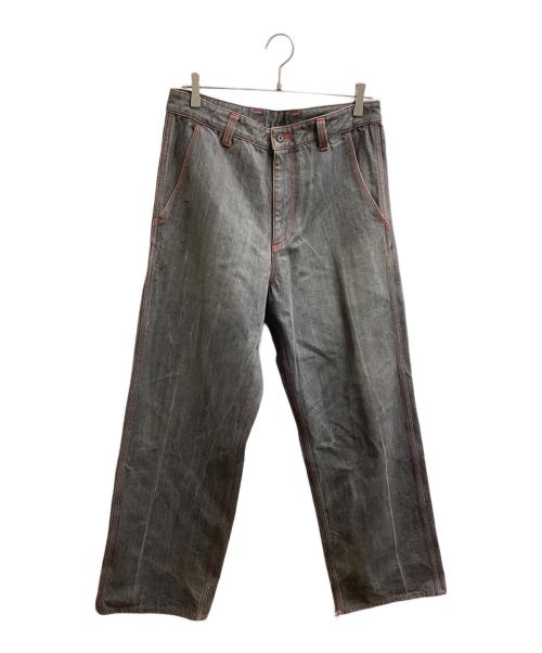 ISSEY MIYAKE（イッセイミヤケ）ISSEY MIYAKE (イッセイミヤケ) デニムパンツ / ME31FF066 グレー サイズ:4の古着・服飾アイテム