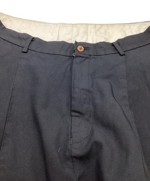 COMME des GARCONS HOMME PLUS（コムデギャルソンオムプリュス）COMME des GARCONS HOMME PLUS (コムデギャルソンオムプリュス) ポリ縮サルエルパンツ 16SS BROKEN TAILORING期 PQ-P067 ブラック サイズ:Mの古着・服飾アイテム