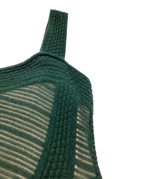 FRAY ID（フレイ アイディー）FRAY ID (フレイ アイディー) ニットドレス ワンピース FWNO201602 グリーンの古着・服飾アイテム