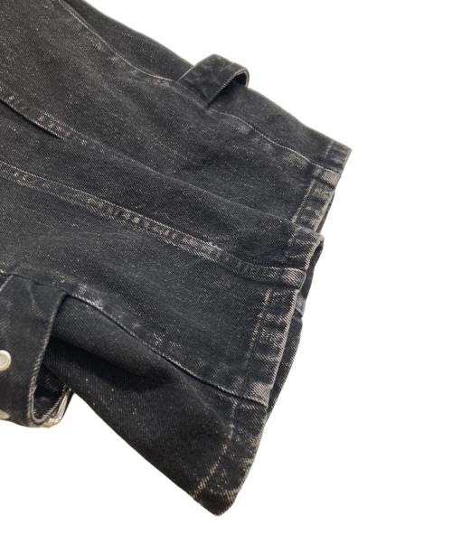 JOHN LAWRENCE SULLIVAN（ジョン ローレンス サリバン）JOHN LAWRENCE SULLIVAN (ジョン ローレンス サリバン) Washed denim bondage pants 2B008-0322-37 ブラック サイズ:48の古着・服飾アイテム