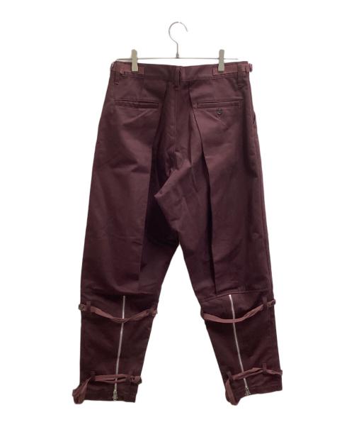 UNDERCOVER（アンダーカバー）UNDERCOVER (アンダーカバー) チノ ボンテージ キモノ PT UCZ4502-2 バーガンディー サイズ:2の古着・服飾アイテム