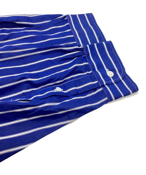 sky high farm（スカイハイファーム）sky high farm Striped Button Down Shirt / ストライプボタンダウンシャツ / Dover Street Market取扱 / SHF06-B026-B212-B016 ブルー サイズ:Sの古着・服飾アイテム