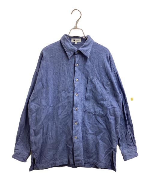 im product（アイムプロダクト）im product (アイムプロダクト) コットンシャツ　 ISSEY MIYAKE ブルー サイズ:Lの古着・服飾アイテム