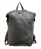 土屋鞄ツチヤカバン）の古着「トーンオイルヌメ ソフトミディアムバックパック」｜グレー