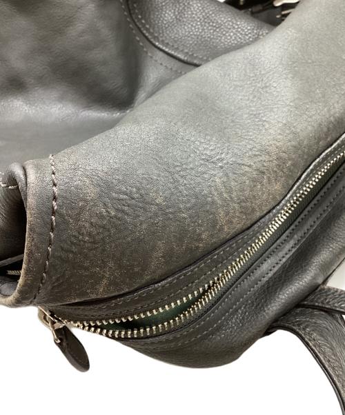 土屋鞄（ツチヤカバン）土屋鞄 (ツチヤカバン) トーンオイルヌメ ソフトミディアムバックパック グレーの古着・服飾アイテム