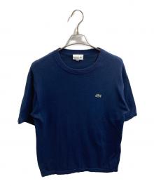 LACOSTE（ラコステ）の古着「成形横編みニットTシャツ」｜ネイビー