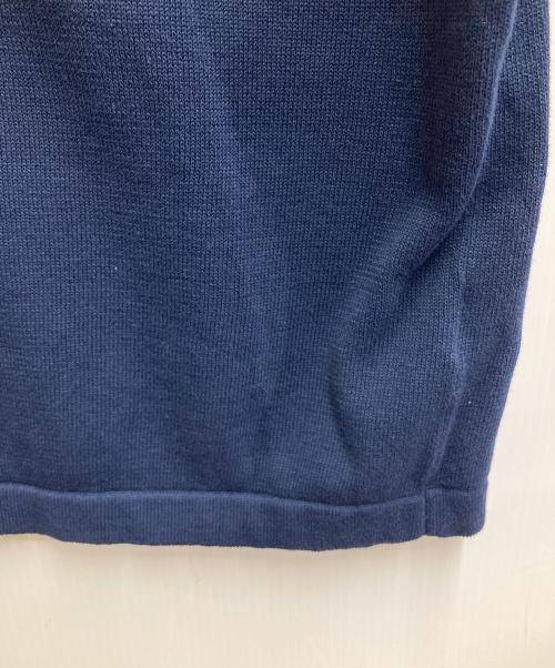 LACOSTE（ラコステ）LACOSTE (ラコステ) 成形横編みニットTシャツ ネイビー サイズ:US Lの古着・服飾アイテム