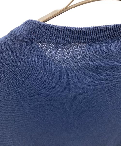 LACOSTE（ラコステ）LACOSTE (ラコステ) 成形横編みニットTシャツ ネイビー サイズ:US Lの古着・服飾アイテム