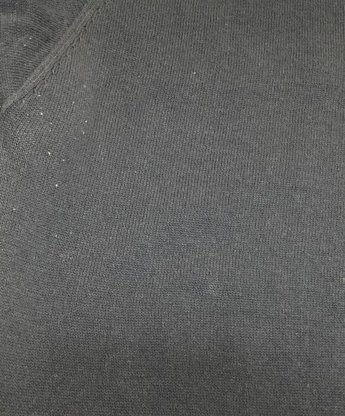 LACOSTE（ラコステ）LACOSTE (ラコステ) 成形横編みニットTシャツ ネイビー サイズ:US Lの古着・服飾アイテム
