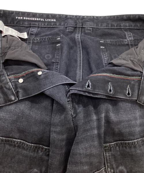 DIESEL（ディーゼル）DIESEL (ディーゼル) relaxed jeans d-touch cargo 007Z9 ブラック サイズ:W30の古着・服飾アイテム