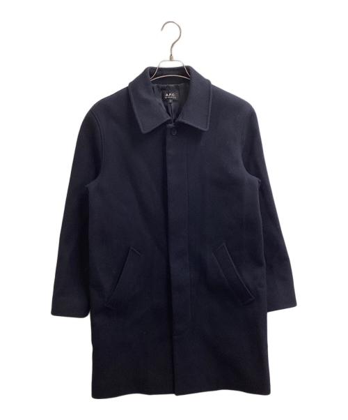 A.P.C.（アーペーセー）A.P.C. (アーペーセー) ウールステンカラーカラーコート / 24196-1-23541 ネイビー サイズ:Sの古着・服飾アイテム