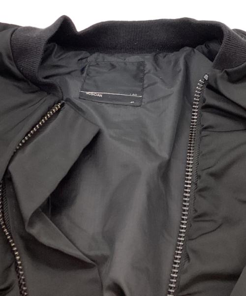 LAD MUSICIAN（ラッドミュージシャン）LAD MUSICIAN BIG MA-1 BLACK / ビッグ エムエーワン ブラック / Bomber Jacket / ボンバージャケット / 2219-354 / Made in JAPAN / 日本製 ブラック サイズ:46の古着・服飾アイテム