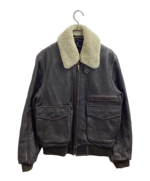 BROOKS BROTHERS（ブルックスブラザーズ）BROOKS BROTHERS (ブルックスブラザーズ) G-1 フライトジャケット ダークブラウン サイズ:Sの古着・服飾アイテム