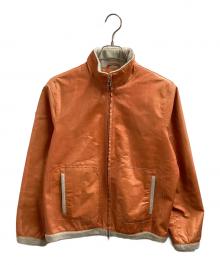 Cinquanta（チンクワンタ）の古着「スタンドカラーレザージャケット」｜オレンジ