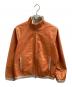 Cinquanta（チンクワンタ）の古着「スタンドカラーレザージャケット」｜オレンジ