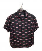 UNDERCOVERISMアンダーカバーイズム）の古着「半袖シャツ M4404-3 14SS PSYCHO CANDY」｜ブラック