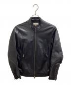 BEAUTY&YOUTHビューティーアンドユース）の古着「ゴートレザー シングル ライダース / 1225-199-6978」｜ブラック