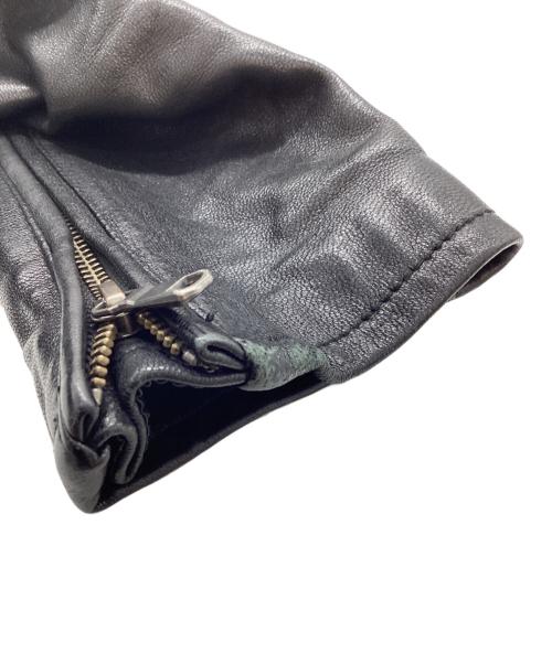 BEAUTY&YOUTH（ビューティーアンドユース）BEAUTY&YOUTH (ビューティーアンドユース) ゴートレザー シングル ライダース / 1225-199-6978 ブラック サイズ:Sの古着・服飾アイテム