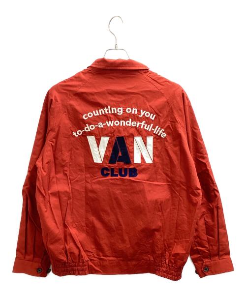 VAN（ヴァン）VAN (ヴァン) バックロゴ刺繍スイングトップ/VAN CLUB レッド サイズ:LLの古着・服飾アイテム