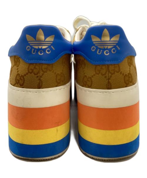 GUCCI（グッチ）GUCCI (グッチ) adidas (アディダス) GG Gazelle/ジージー ガゼル　HQ7085 ブラウン サイズ:42の古着・服飾アイテム