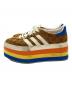 GUCCI (グッチ) adidas (アディダス) GG Gazelle/ジージー ガゼル　HQ7085 ブラウン サイズ:42：25000円