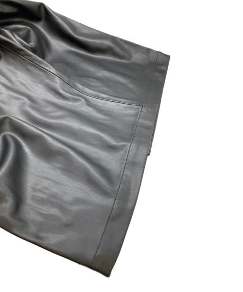 ZARA（ザラ）ZARA (ザラ) MAISON SPECIAL (メゾンスペシャル) フェイクレザーワイドレッグパンツ ブラック サイズ:Mの古着・服飾アイテム