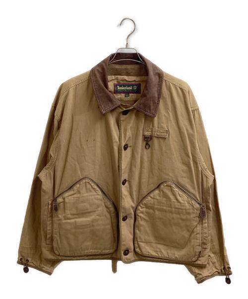 Timberland（ティンバーランド）Timberland (ティンバーランド) ハンティングショートジャケット / 推定90-00's フィッシングジャケット ベージュ サイズ:Lの古着・服飾アイテム