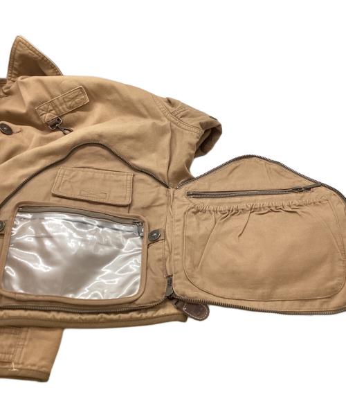 Timberland（ティンバーランド）Timberland (ティンバーランド) ハンティングショートジャケット / 推定90-00's フィッシングジャケット ベージュ サイズ:Lの古着・服飾アイテム