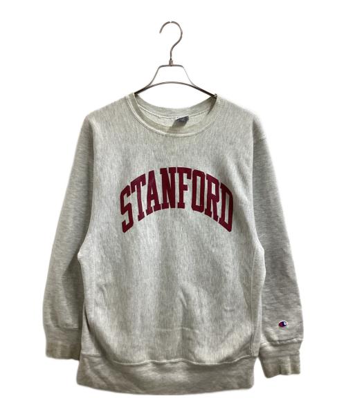 Champion REVERSE WEAVE（チャンピオン リバース ウィーブ）Champion REVERSE WEAVE (チャンピオン リバース ウィーブ) カレッジロゴスウェット / 90s前期タグ / STANFORD / スタンフォード大学 グレー サイズ:XLの古着・服飾アイテム
