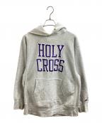 Champion REVERSE WEAVEチャンピオン リバース ウィーブ）の古着「カレッジロゴパーカー / 90s前期タグ」｜グレー