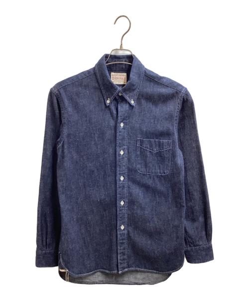 BONCOURA（ボンクラ）BONCOURA (ボンクラ) BD shirt denim / ボタンダウンデニムシャツ インディゴ サイズ:36の古着・服飾アイテム