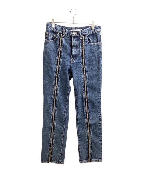 JOHN LAWRENCE SULLIVAN（ジョン ローレンス サリバン）JOHN LAWRENCE SULLIVAN (ジョン ローレンス サリバン) Washed denim zipped pants　JLS-02-20 インディゴ サイズ:46の古着・服飾アイテム
