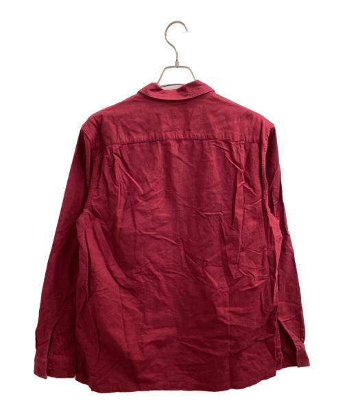 SUPREME（シュプリーム）Supreme (シュプリーム) Solid Flannel zip up shirt / ソリッドフランネルジップアップシャツ / 16AW レッド サイズ:Lの古着・服飾アイテム
