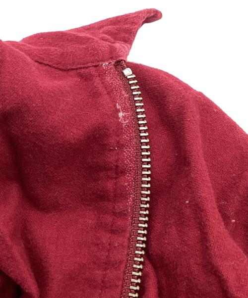 SUPREME（シュプリーム）Supreme (シュプリーム) Solid Flannel zip up shirt / ソリッドフランネルジップアップシャツ / 16AW レッド サイズ:Lの古着・服飾アイテム