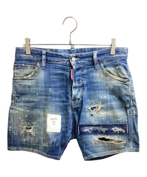 DSQUARED2（ディースクエアード）DSQUARED2 (ディースクエアード) square crotch short S71MU0411 インディゴ サイズ:46の古着・服飾アイテム