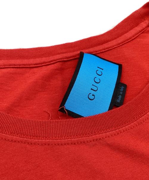 GUCCI（グッチ）GUCCI (グッチ) GUCCI / グッチ / プリントＴシャツ / GGゴースト TEE / 440103-X3F28 レッド サイズ:Lの古着・服飾アイテム