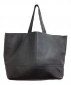 SOMESソメス）の古着「レザートートバッグ / leather tote bag」｜ブラック