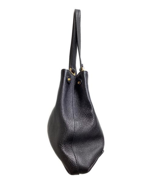 MIU MIU（ミュウミュウ）MIU MIU (ミュウミュウ) マドラス トートバッグ / madras tote bag / 5BG025 / ギャランティ・ミニポーチ付 ブラックの古着・服飾アイテム