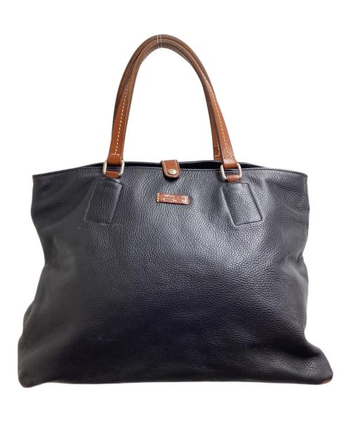 Daniel&Bob（ダニエル＆ボブ）Daniel&Bob (ダニエル＆ボブ) TOMORROW LAND (トゥモローランド) 別注 レザートートバッグ / leather tote bag / BAIN ALCE ネイビーの古着・服飾アイテム