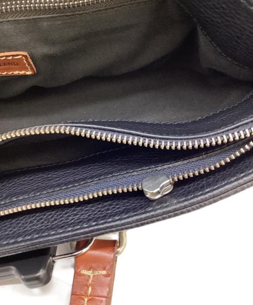 Daniel&Bob（ダニエル＆ボブ）Daniel&Bob (ダニエル＆ボブ) TOMORROW LAND (トゥモローランド) 別注 レザートートバッグ / leather tote bag / BAIN ALCE ネイビーの古着・服飾アイテム