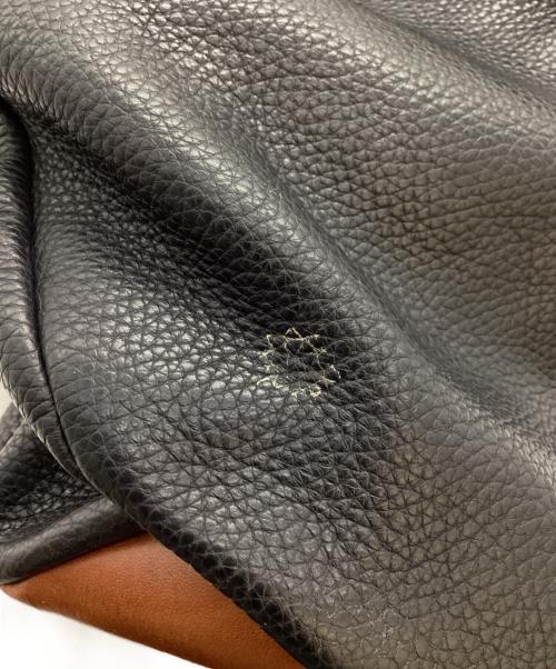 Daniel&Bob（ダニエル＆ボブ）Daniel&Bob (ダニエル＆ボブ) TOMORROW LAND (トゥモローランド) 別注 レザートートバッグ / leather tote bag / BAIN ALCE ネイビーの古着・服飾アイテム