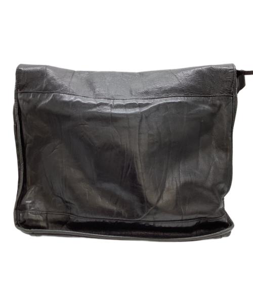 Y's for men（ワイズフォーメン）Y's for men (ワイズフォーメン) レザーショルダーバッグ　MP-104-727 ブラックの古着・服飾アイテム