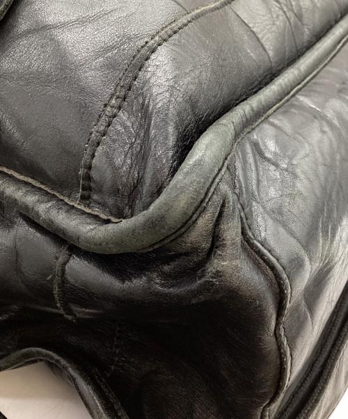 Y's for men（ワイズフォーメン）Y's for men (ワイズフォーメン) レザーショルダーバッグ　MP-104-727 ブラックの古着・服飾アイテム
