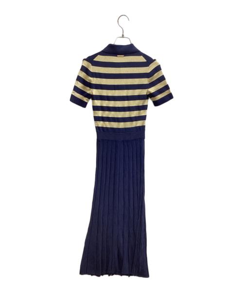 MICHAEL KORS（マイケル・コース）MICHAEL KORS (マイケルコース) ニットポロドレス MS3810W5EU ネイビー サイズ:XXSの古着・服飾アイテム